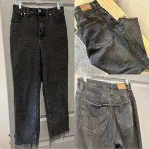 Madewell Curvy Perfect Vintage High Rise Straight Jean Altered 29" x 28"